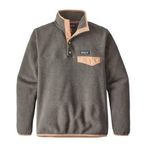 Patagonia Synchilla Snap-T Lightweight Fleece Gray Orange Pullover Jacket XS‎ thumbnail 1