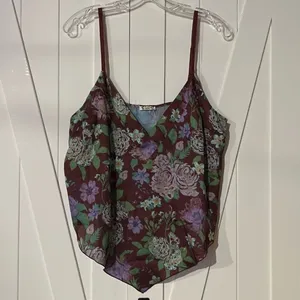 NWOT Free People Intimately It's That Simple Tank in Floral Rose Print Sz L thumbnail 4