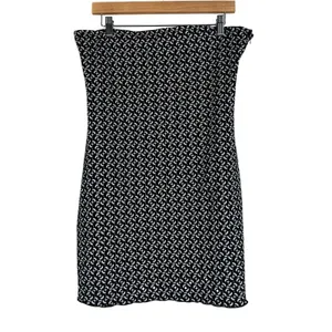 NWT Urban Outfitters Geometric Print Tube Mini Dress Black White Y2K Size XL thumbnail 6
