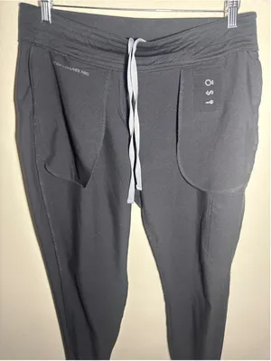 FIGS Jogger Scrub Pants Black with Grey Drawstring 27” inseam thumbnail 7