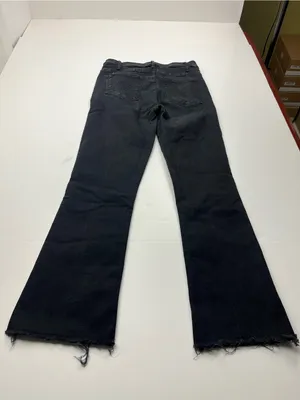 Mother The Hustler‎ Ankle Fray Women's 28 Black Not Guilty Bootcut Denim Jean thumbnail 15