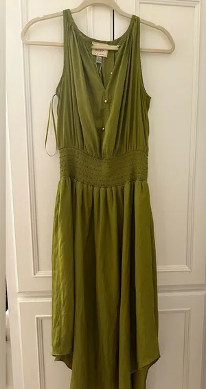 Elie Tahari Elegant Olive Green Women's Dress thumbnail 3
