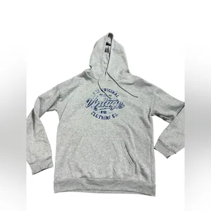 Gray “The Original Vintage” Graphic Hoodie‎ Unisex Sz L thumbnail 6