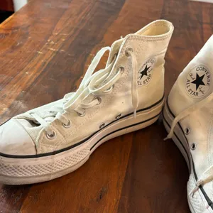 Converse Chuck Taylor All Star Platform High Top White Canvas Sneakers thumbnail 12