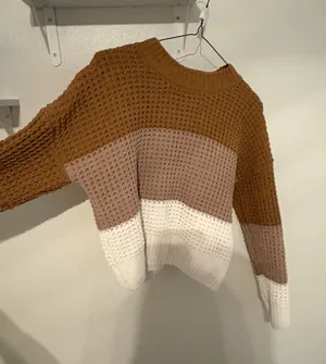 & Other Stories Cute sweater with brown, light brown, then white thumbnail 1