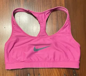 Nike DRI-FIT Pink Reversible Sports Bra Sz XS thumbnail 1