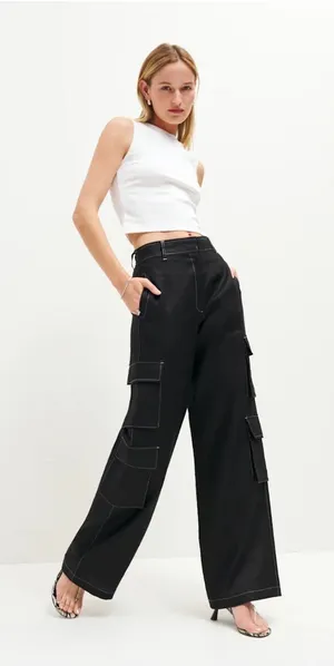 Reformation Mateo Linen Pant thumbnail 1