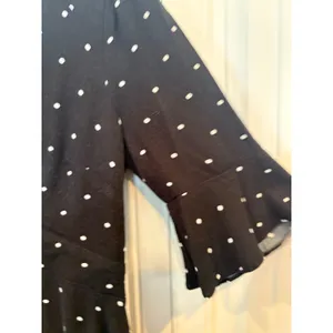 Free People Black And White Polka Dot‎ Dress Size 6 thumbnail 5