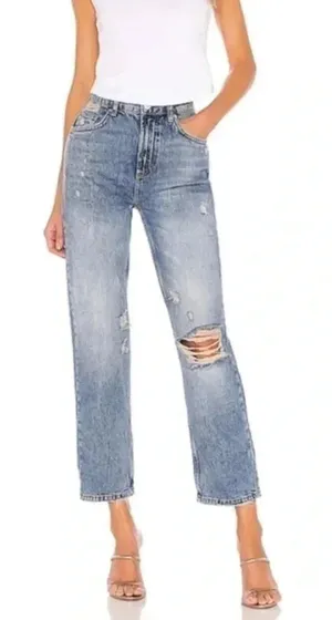 Free People Straight Leg Jean 0 Indigo Blue Size 25 Revolve We The Free Dakota thumbnail 1