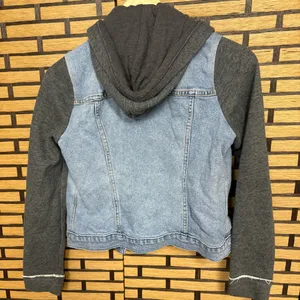 Hollister‎ Denim Sweatshirt Jacket Size Small thumbnail 2