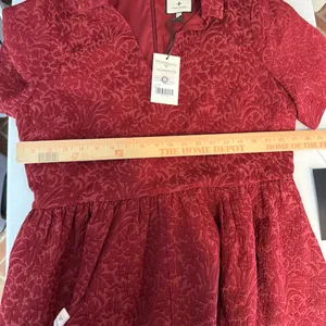 TUCKERNUCK Cranberry Jacquard Adelaide‎ Midi Dress size xl wedding work office thumbnail 5