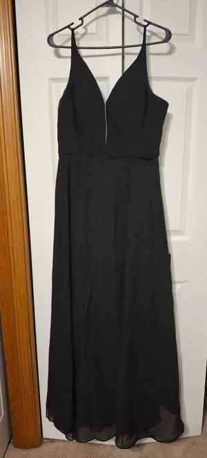 Formal Elegant Bridesmaid Dress Black Size L thumbnail 3