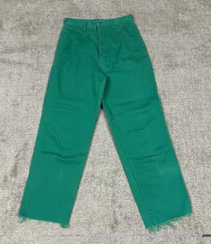 Wrangler Silver Lake Jeans Womens 9 Western Green USA Vintage 80s 27x28 Raw Hem thumbnail 1