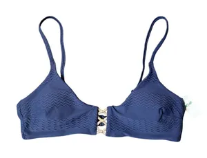 NWT Aerie Blue and Gold Scoop Bikini Top - Medium thumbnail 1