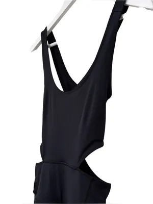 Free People Movement NWT Black Back it Up Onesie Size XS Womens thumbnail 3