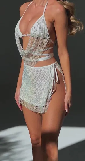 Outcast Clothing Addie Top & Addie Skirt White Skirt Festival Set thumbnail 2