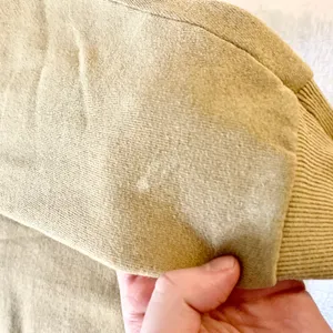 Lee Kroger Heavyweight Sweatshirt Womens Size M Tan Vintage Y2K Cotton Blend USA thumbnail 4