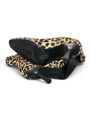 Steve Madden Women’s Velvet Leopard Print Ankle Booties Shoes Sz-8.5 thumbnail 3