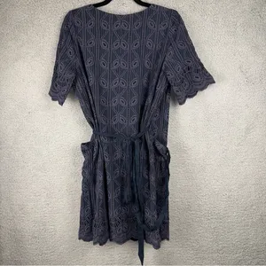 Tularosa Dress Womens Medium Rocky Wrap Eyelet Whimisgoth Witchy Dark Academia thumbnail 3