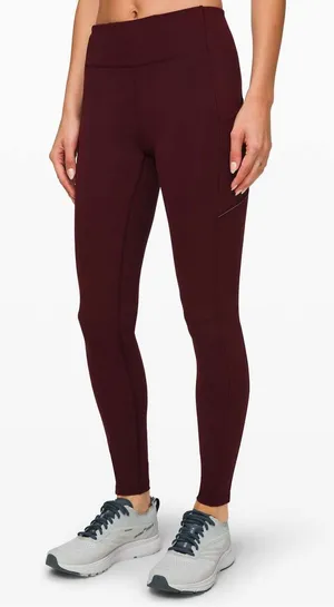 Lululemon Speed Up Tight 28" Garnet Maroon Red Size 8 thumbnail 1