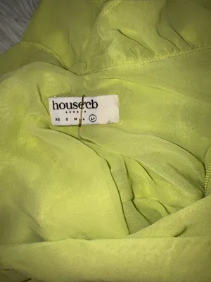 NWOT House of CB Pixie Lime Green Ruffle Maxi Dress sz XL L+ thumbnail 7