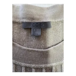 COS Bell Sleeve Neutral Wool Blend Textured Swing Sweater thumbnail 10