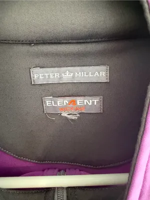 Peter‎ Millar Element4 Wicking 1/4 Zip Pullover Purple Golf Performance XL thumbnail 3