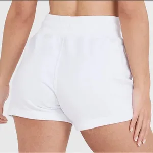 NEW Oner Active Classic Shorts Pull On Drawstring Sweatshorts White Small S thumbnail 2