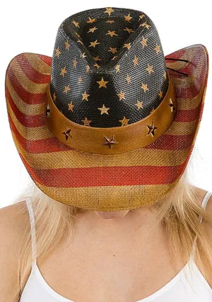 USA American Flag Cowboy Hat thumbnail 10