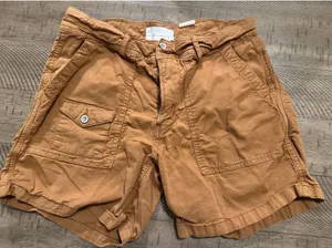 Anthropologie‎ Pilcro "The Wanderer" Utility Shorts – Camel/Tobacco – Size 28/4 thumbnail 1