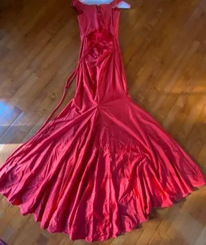 Sherri Hill Red Gown Prom Dress thumbnail 5