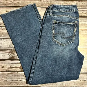 Silver Jeans Women's Slim Boot Blue Denim thumbnail 1