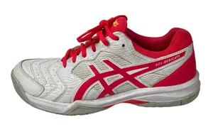 ASICS GEL Dedicate 6 Women White Pink Lace Up Athletic Tennis Sneakers Shoes 8.5 thumbnail 1