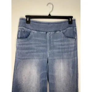 Halara Flex High Waisted Wide Leg Jeans Size XL Blue Stretch Denim thumbnail 2