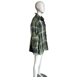 Carhartt Green and Black Flannel Plaid Top thumbnail 3