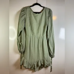 Sage Mint Long Sleeve Dress 0152 thumbnail 3