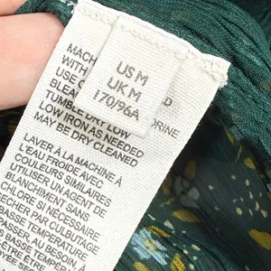 Free People Dark Green Floral Smocked Mock Neck Blouse OB1069086 M thumbnail 5
