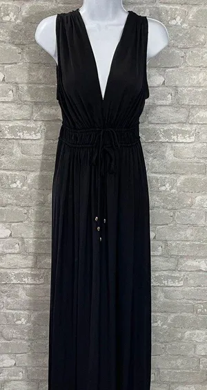 Ee:some Elegant Black Wide Leg Jumpsuit Size M thumbnail 1