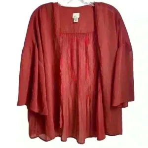 A New Day Women's Dusty Pink open cardigan Kimono‎ Topper OSFM thumbnail 1
