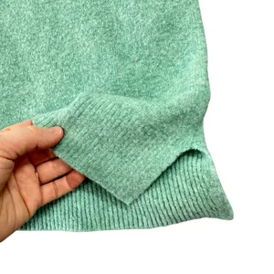 J. Crew Mint Green Wool Blend Extra-Soft Crewneck Sweater Minimalist Size Medium thumbnail 5