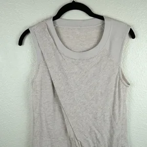 Lululemon Asymmetrical‎ Hem Tank Top To Class Tee In Heathered Dune Size S thumbnail 5