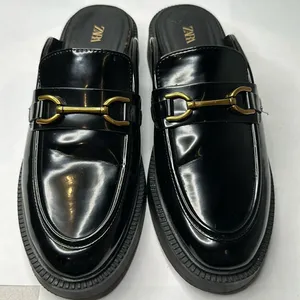 Zara Buckle Loafer Mules thumbnail 1
