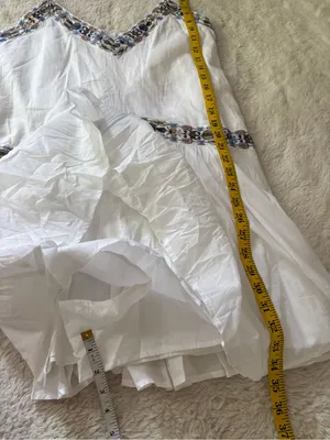 Abercrombie & Fitch V-Neck Flowy Mini Skort Dress Size Small Tall Boho Vacation thumbnail 9