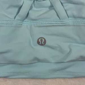 Lululemon Free to Be Serene Bra Blue‎ Linen Size 8 W2AV0S Strappy Yoga Sport Bra thumbnail 2