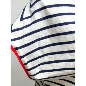 Boden Paulina Jersey Midi Dress US 8R Striped Cotton Coastal Preppy Breton thumbnail 11