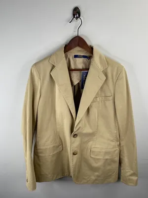 Polo Ralph Lauren Khaki Mckenzie Twill Blazer Sports Jacket Size 6 thumbnail 7