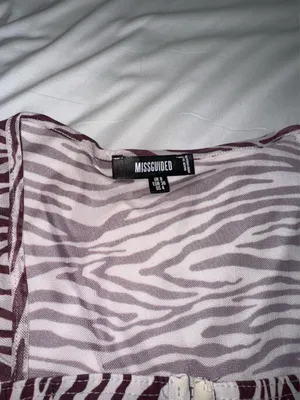 Nasty Gal Zebra Bodysuit thumbnail 2
