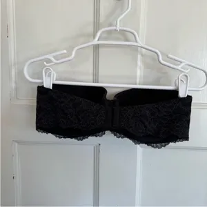 Victoria’s Secret black lace multi way strapless bra‎ size 34D thumbnail 4