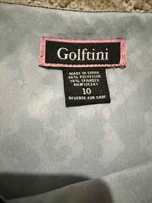 Golftini Dark and Stormy blue/ black golf skort sz 10 thumbnail 2