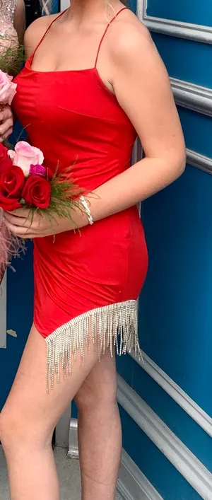Red Hoco or Party Dress Sophia Thomas thumbnail 8